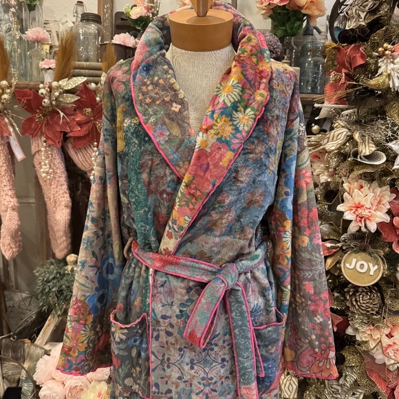 NATURAL LIFE Other - NATURAL LIFE PATCHWORK LOVE BLANKET ROBE | BOHEMIAN GYPSY | COTTAGECORE | L